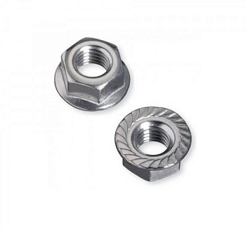 Гайка с фланцем 16 оцинк. DIN 6923